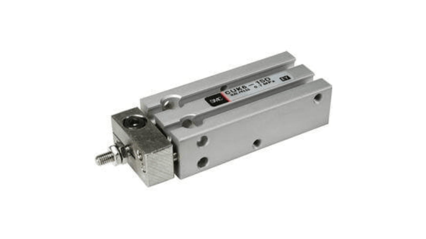 SMC Pneumatic Piston Rod Cylinder - 10mm Bore, 50mm Stroke, CU Series, Double Acting