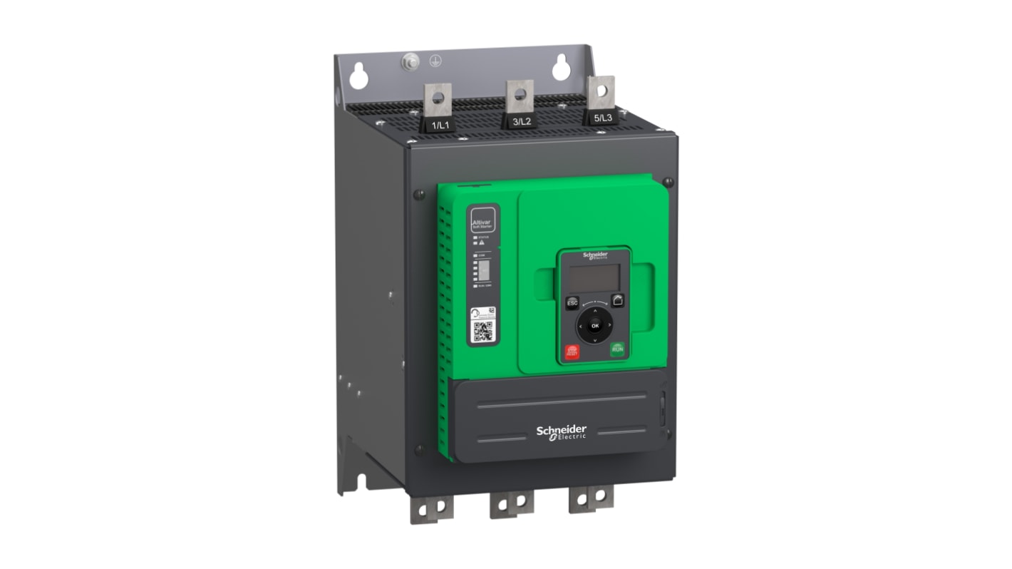 Arrancador suave Schneider Electric Iniciador suave ATS480 de Altivar, 140 A, 690 V ac, trifásico, IP00