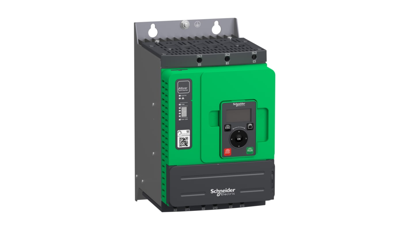 Avviatore soft-start Schneider Electric, 3 fasi, 55 →250 kW, 208 → 690 V c.a., IP00