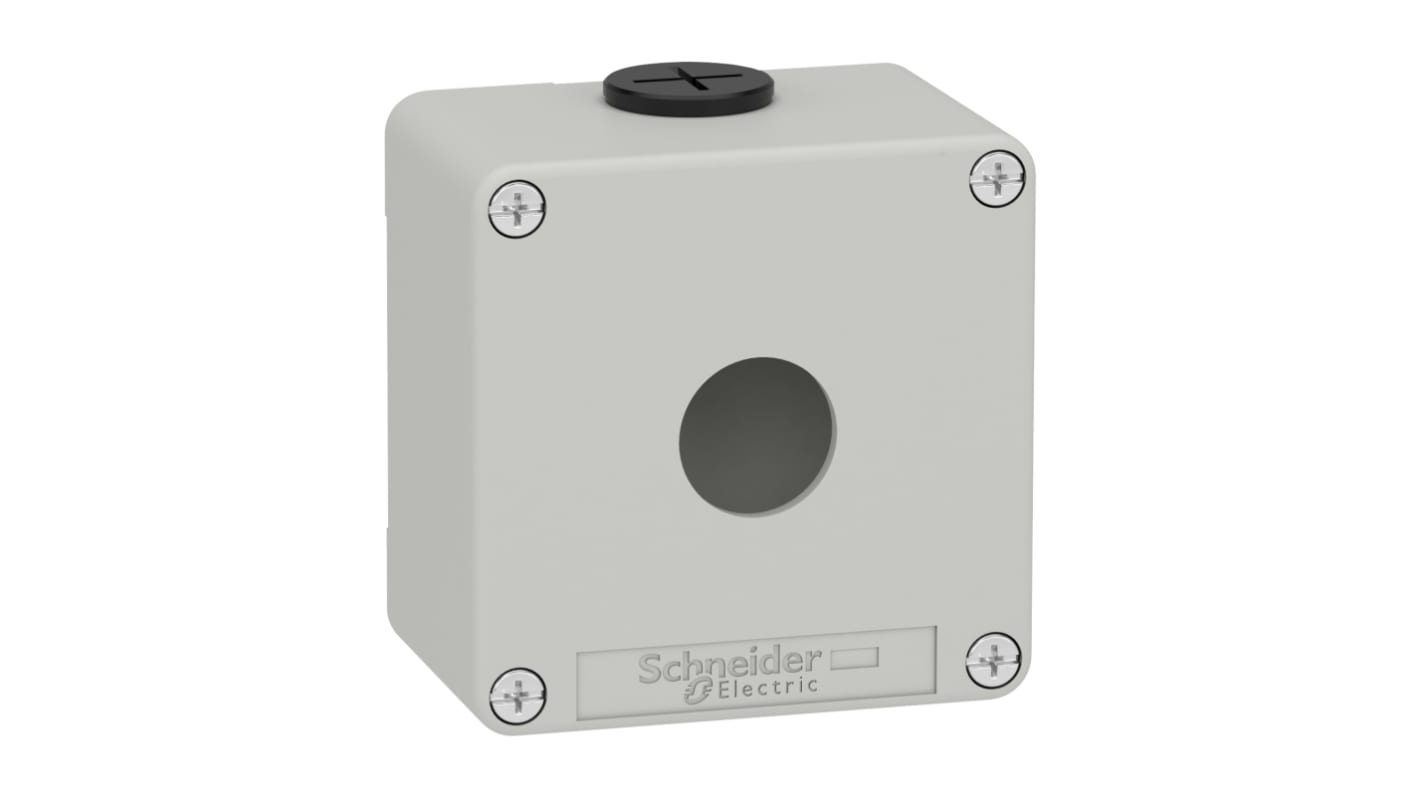 Schneider Electric Metall Universal-Gehäuse Harmony XAP Grau Außenmaß 80 x 80 x 51.5mm IP65, IP66, IP69