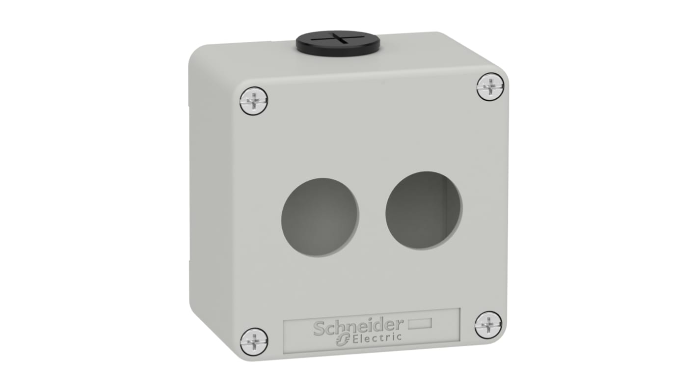 Boîtier Schneider Electric en Zinc moulé sous pression, 80 x 80 x 51.5mm, Gris IP65, IP66, IP69