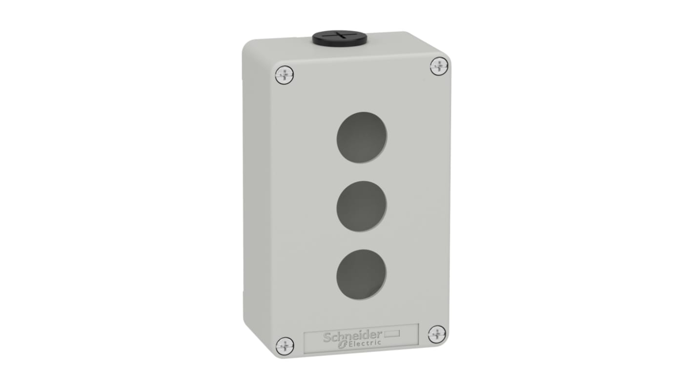 Boîtier Schneider Electric en Zinc moulé sous pression, 80 x 130 x 51.5mm, Gris IP65, IP66, IP69