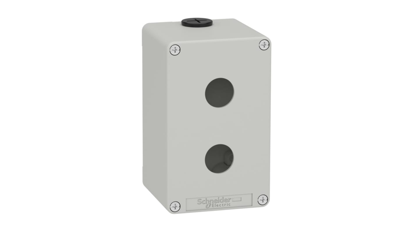 Schneider Electric Grey Metal General Purpose Enclosure, IP65, IP66, IP69, IK07, Grey Lid, 130 x 80 x 77mm