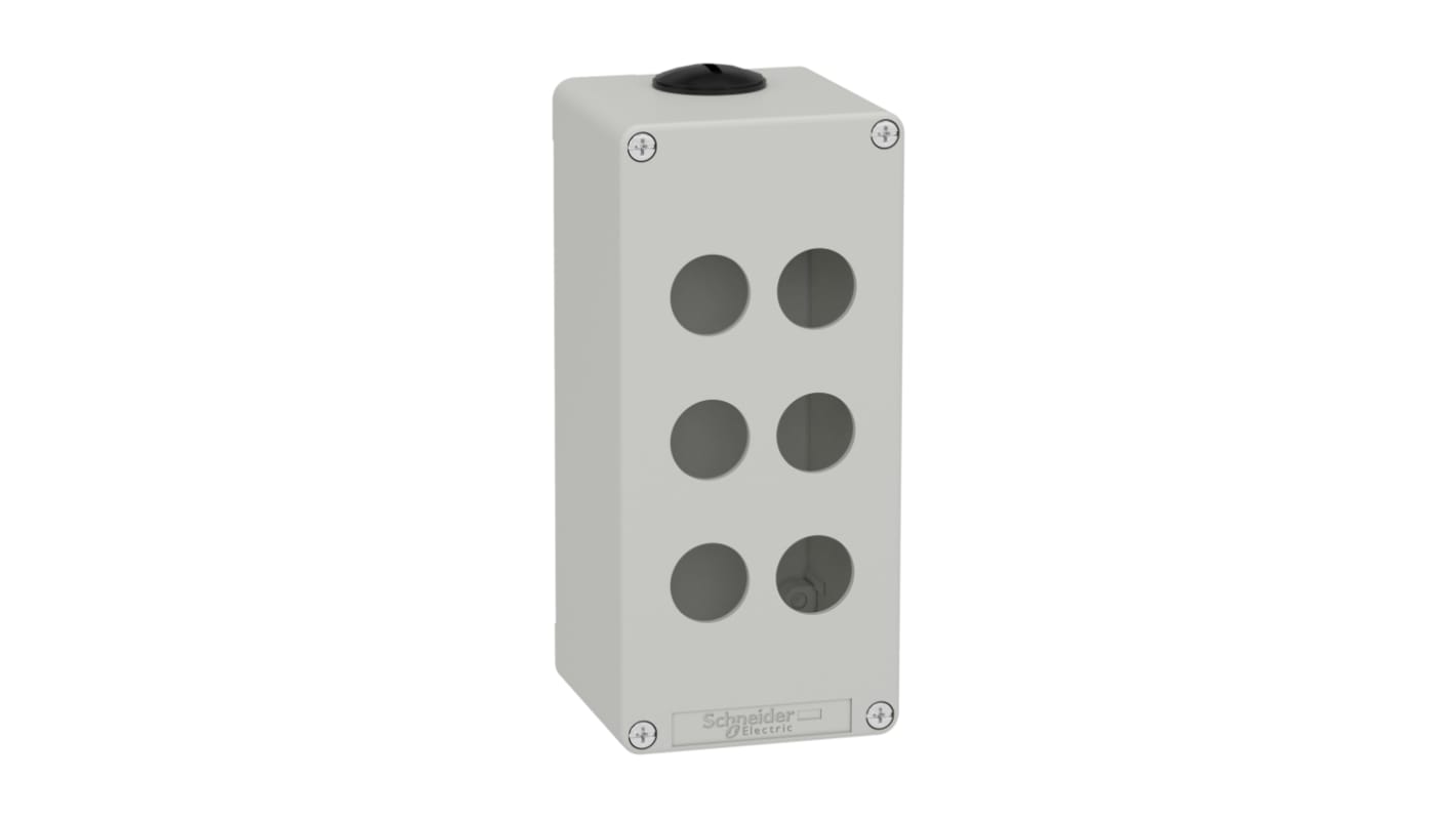 Schneider Electric Grey Metal General Purpose Enclosure, IP65, IK07, Grey Lid, 175 x 80 x 77mm