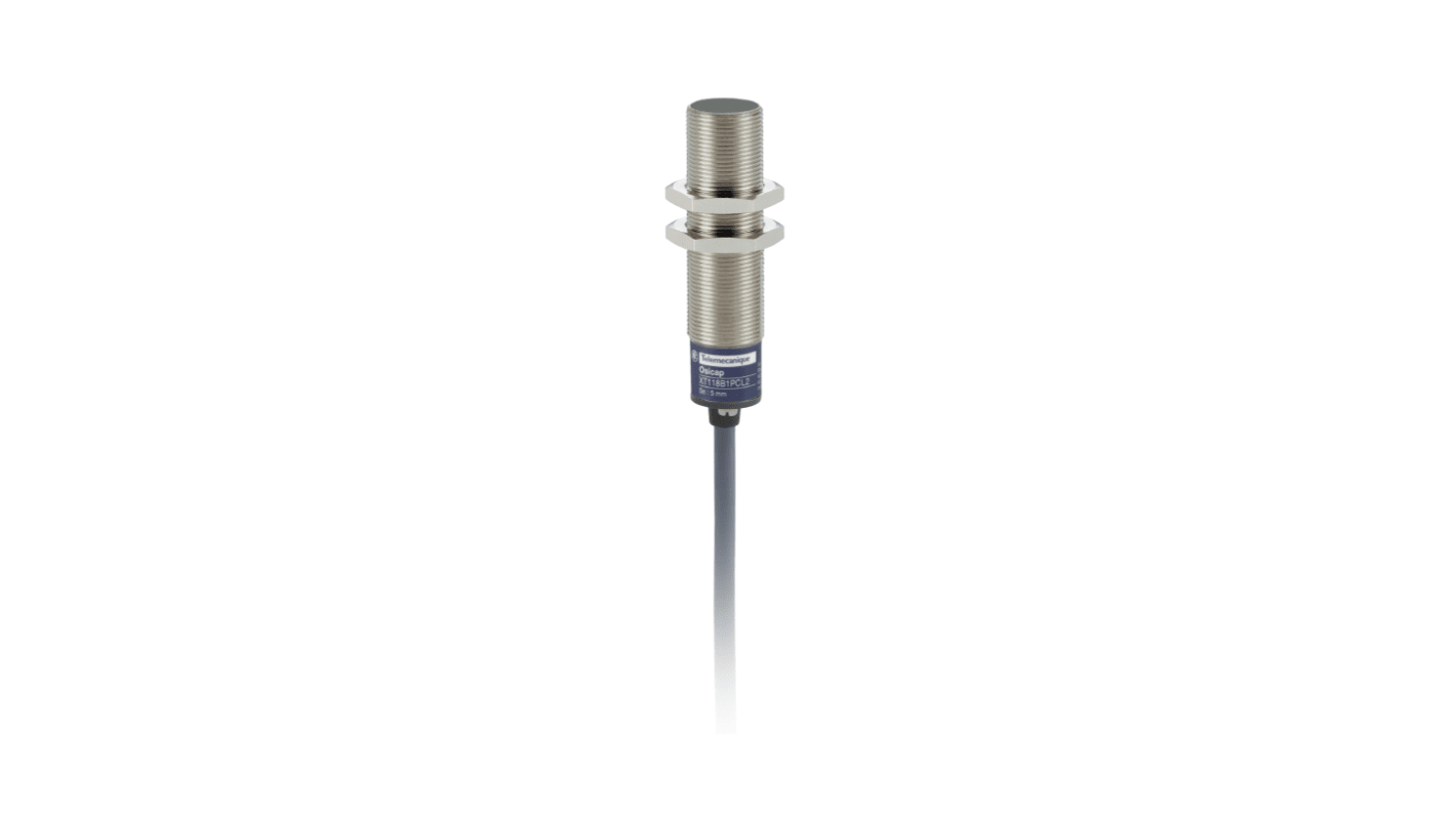Sensore capacitivo Cilindrico Telemecanique Sensors, PNP, M18 x 1, rilevamento 5 mm