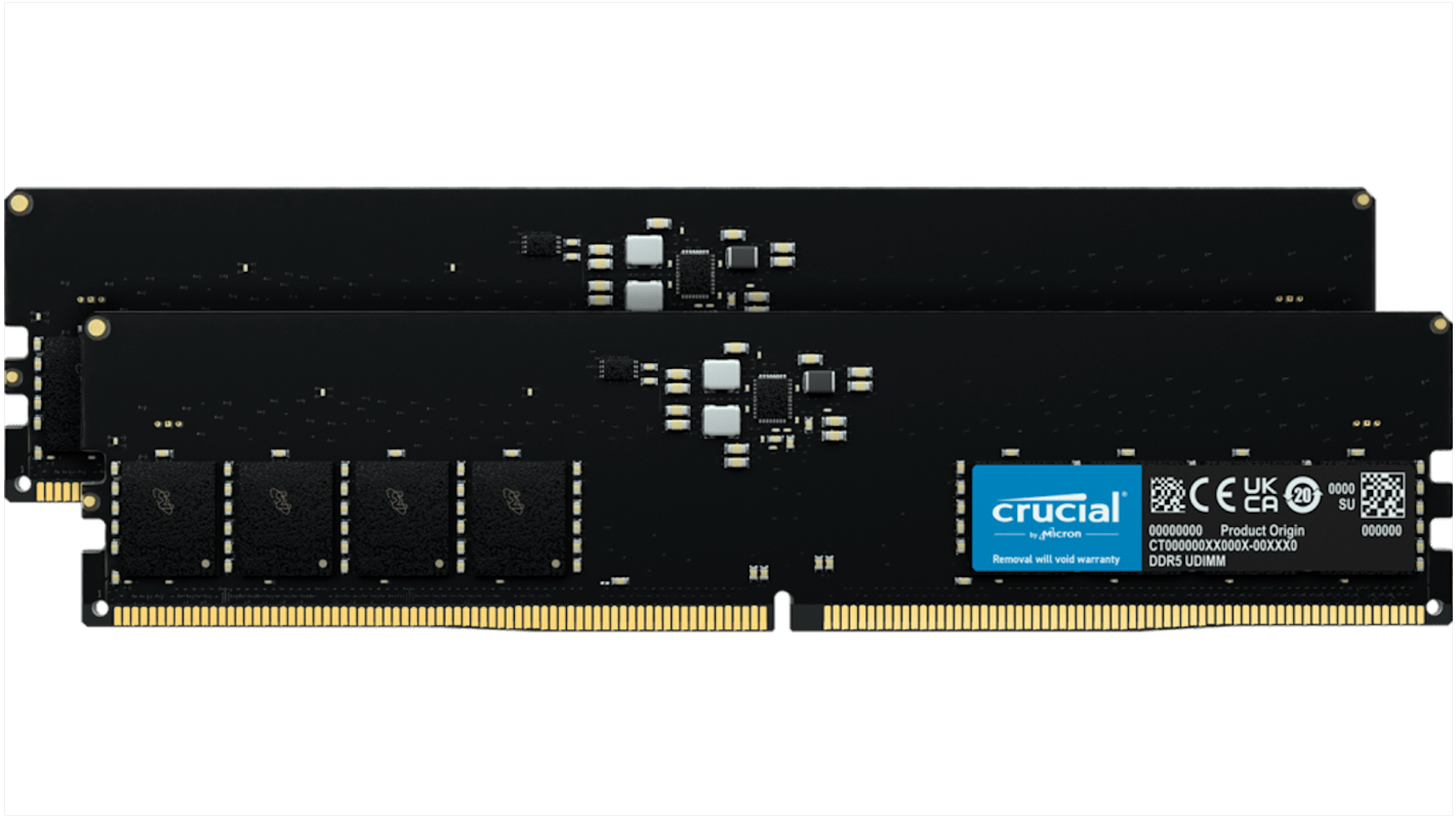 Crucial 32 GB DDR5 Desktop RAM, 4800MHz, UDIMM