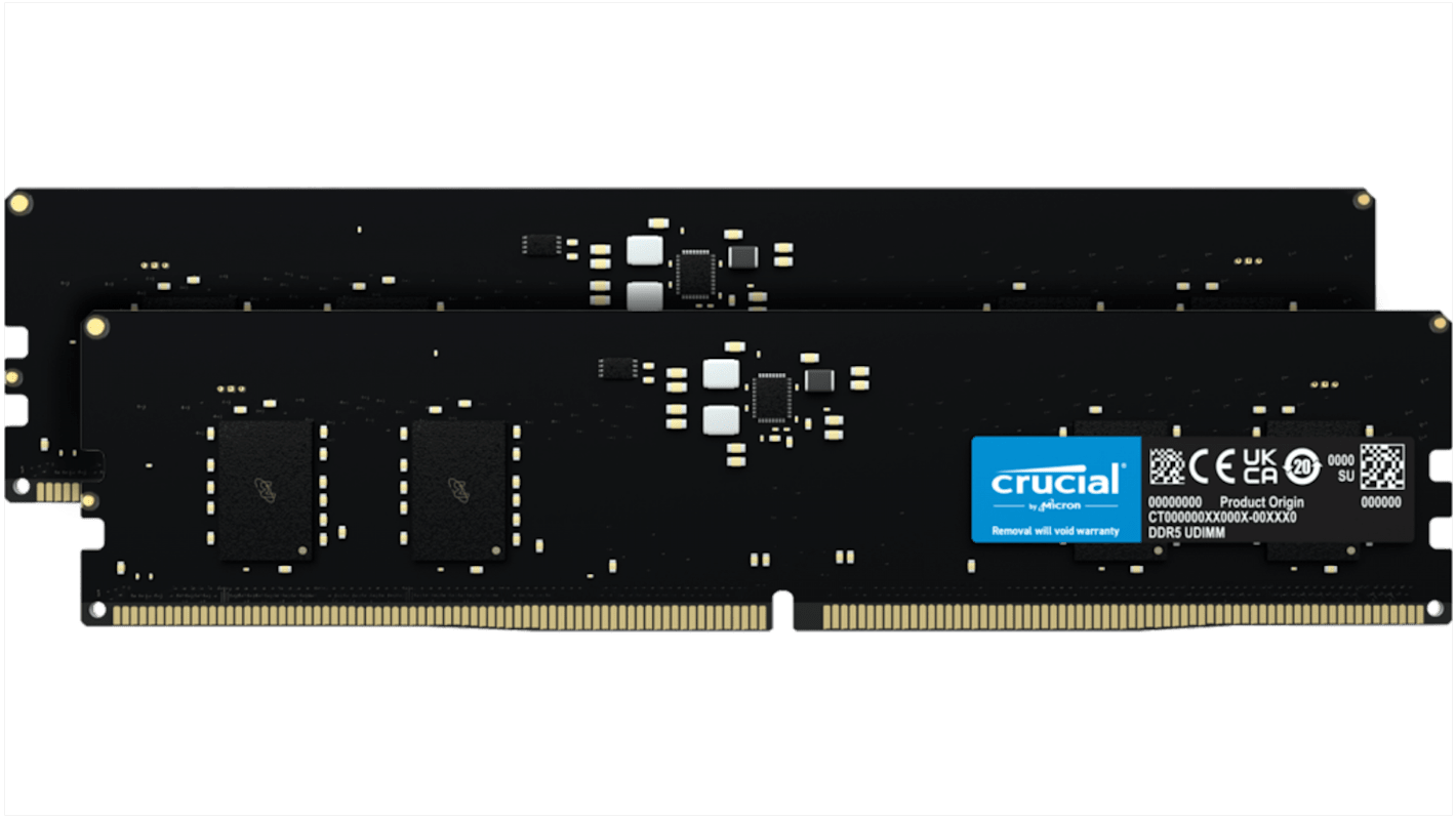 Crucial 16 GB DDR5 Desktop RAM, 4800MHz, UDIMM
