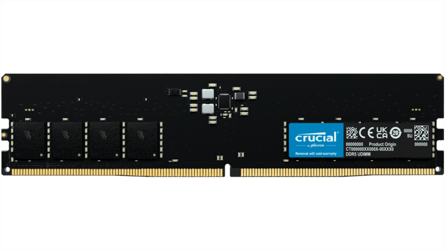 Crucial 32 GB DDR5 RAM, 4800MHz, UDIMM