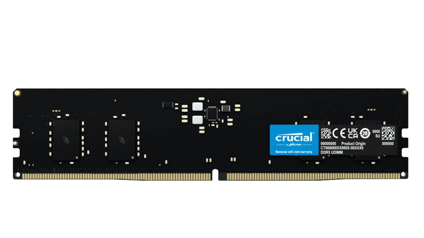 Crucial 8 GB DDR5 Desktop RAM, 4800MHz, UDIMM