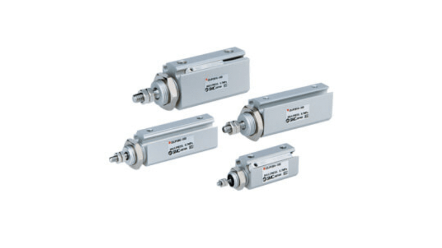 SMC Pneumatic Piston Rod Cylinder - 4mm Bore, 15mm Stroke, CJP2 Series, Double Acting