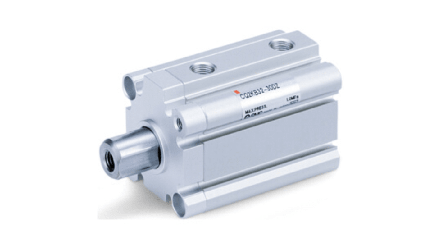 SMC Pneumatic Compact Cylinder - 10mm Bore, 25mm Stroke, CQ2 Series, Double Acting