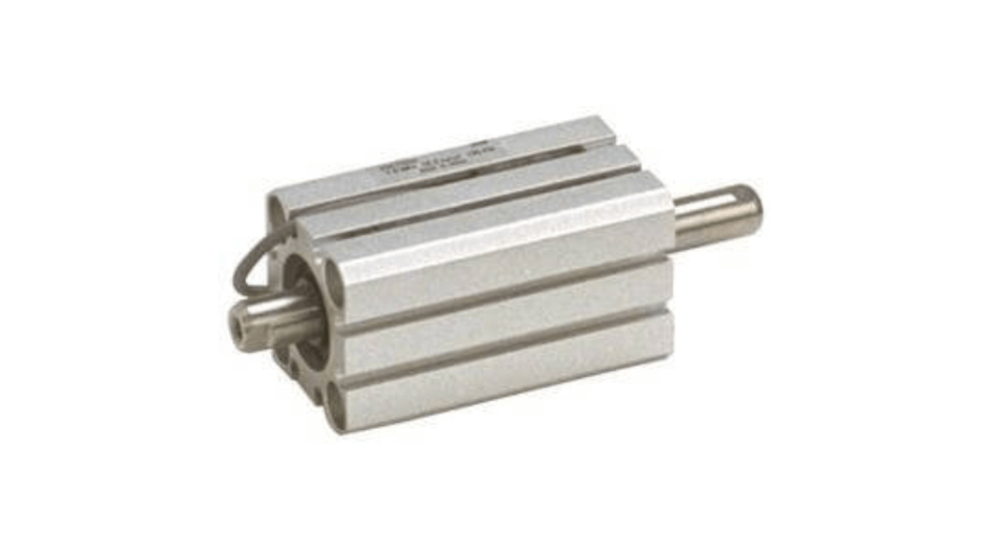 SMC Pneumatic Compact Cylinder - 16mm Bore, 25mm Stroke, CQS Series, Double Acting