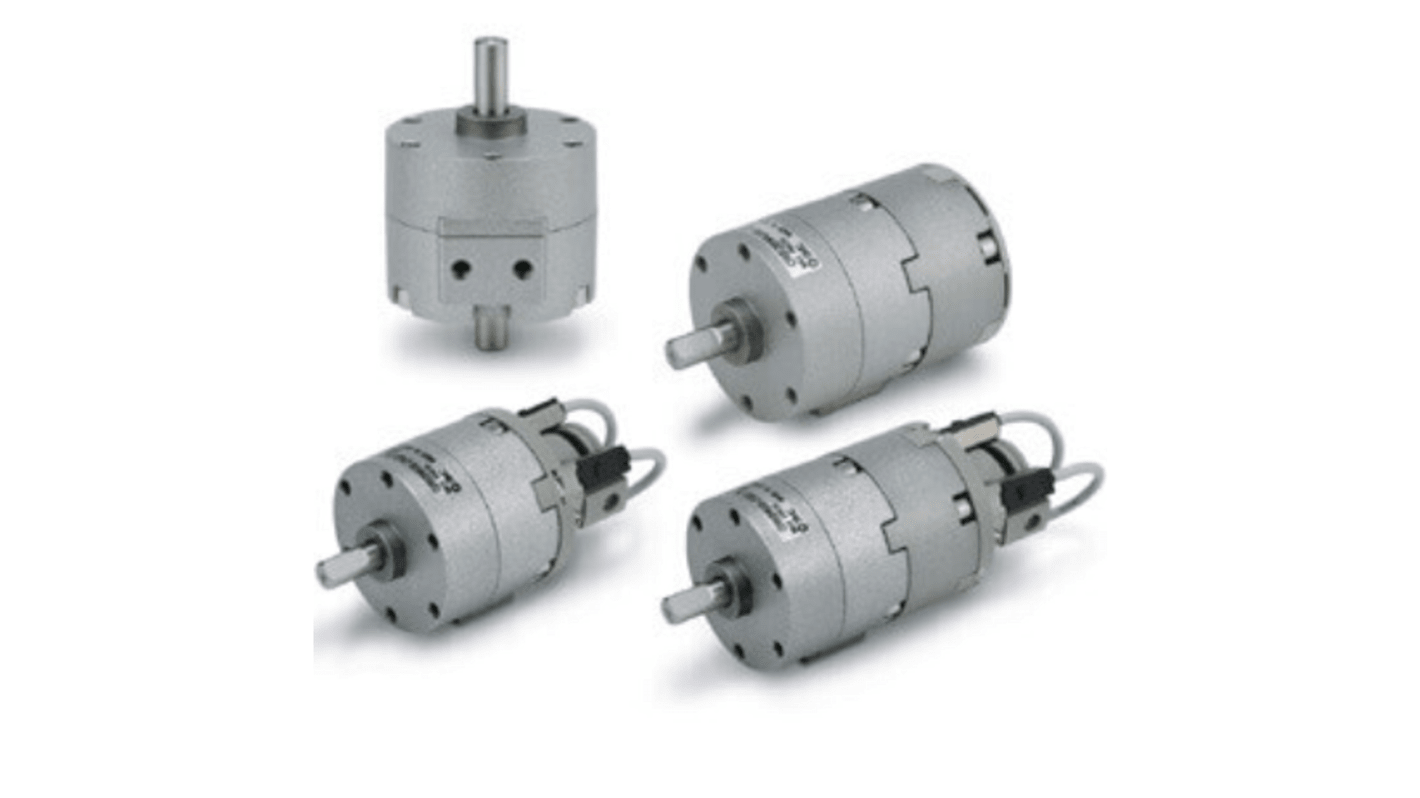 SMC CRB2-Z Series 7 bar Double Action Pneumatic Rotary Actuator, 180° Rotary Angle, 30mm Bore