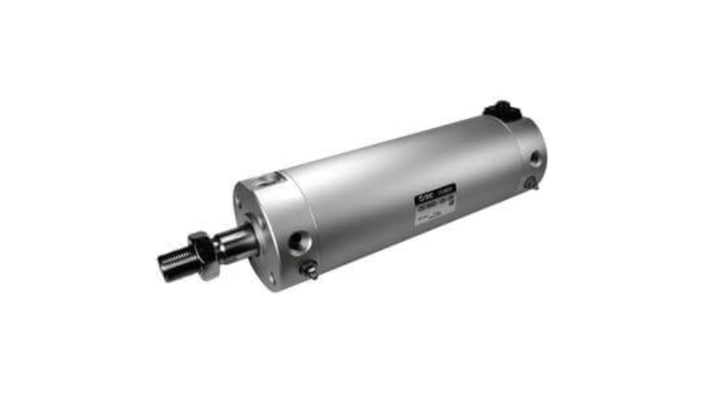 SMC Pneumatic Piston Rod Cylinder - 63mm Bore, 100mm Stroke, CBG1 Series, Double Acting
