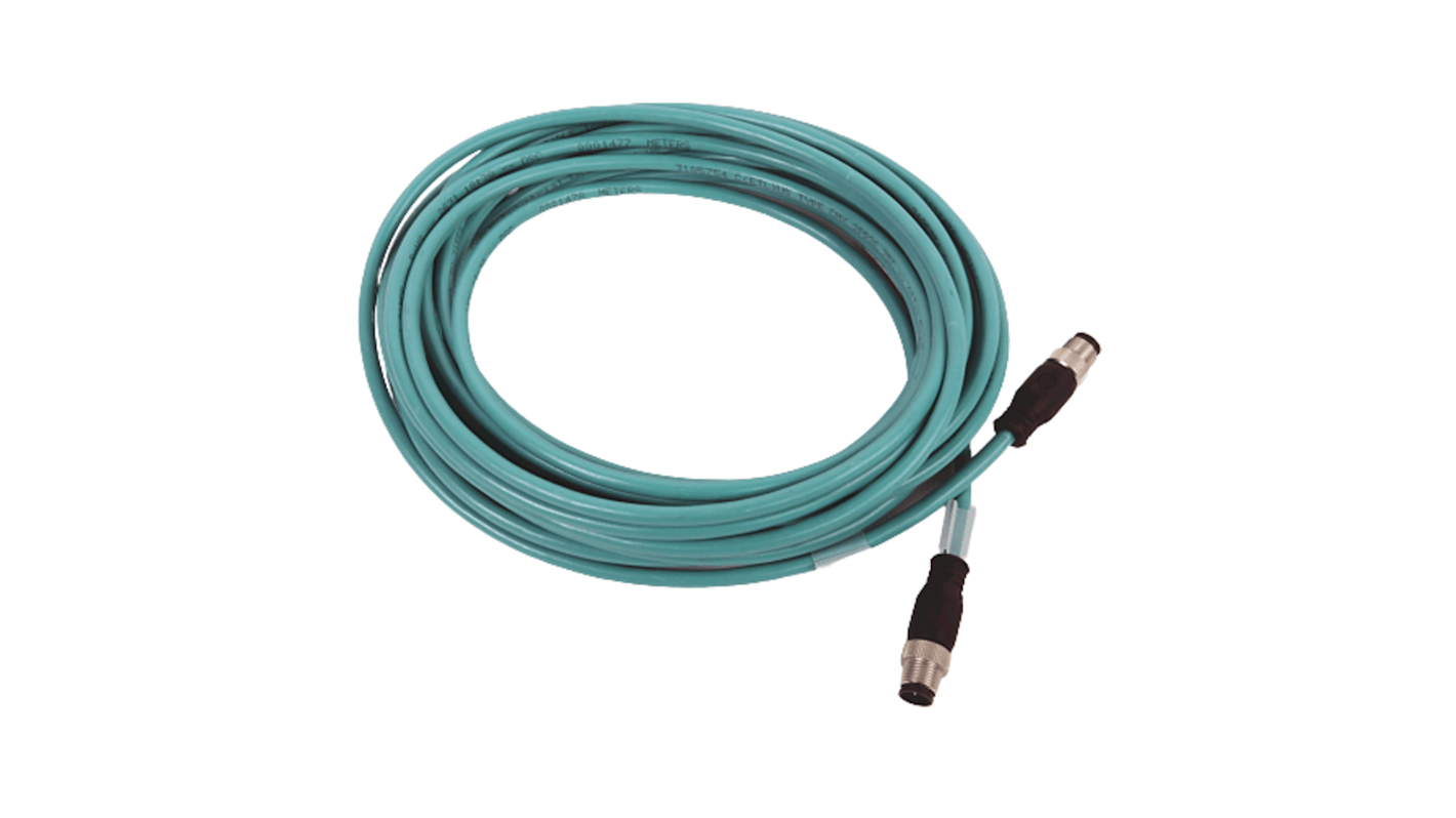 Cable Ethernet Cat5e Lámina y Trenzado Rockwell Automation de color Verde, long. 15m