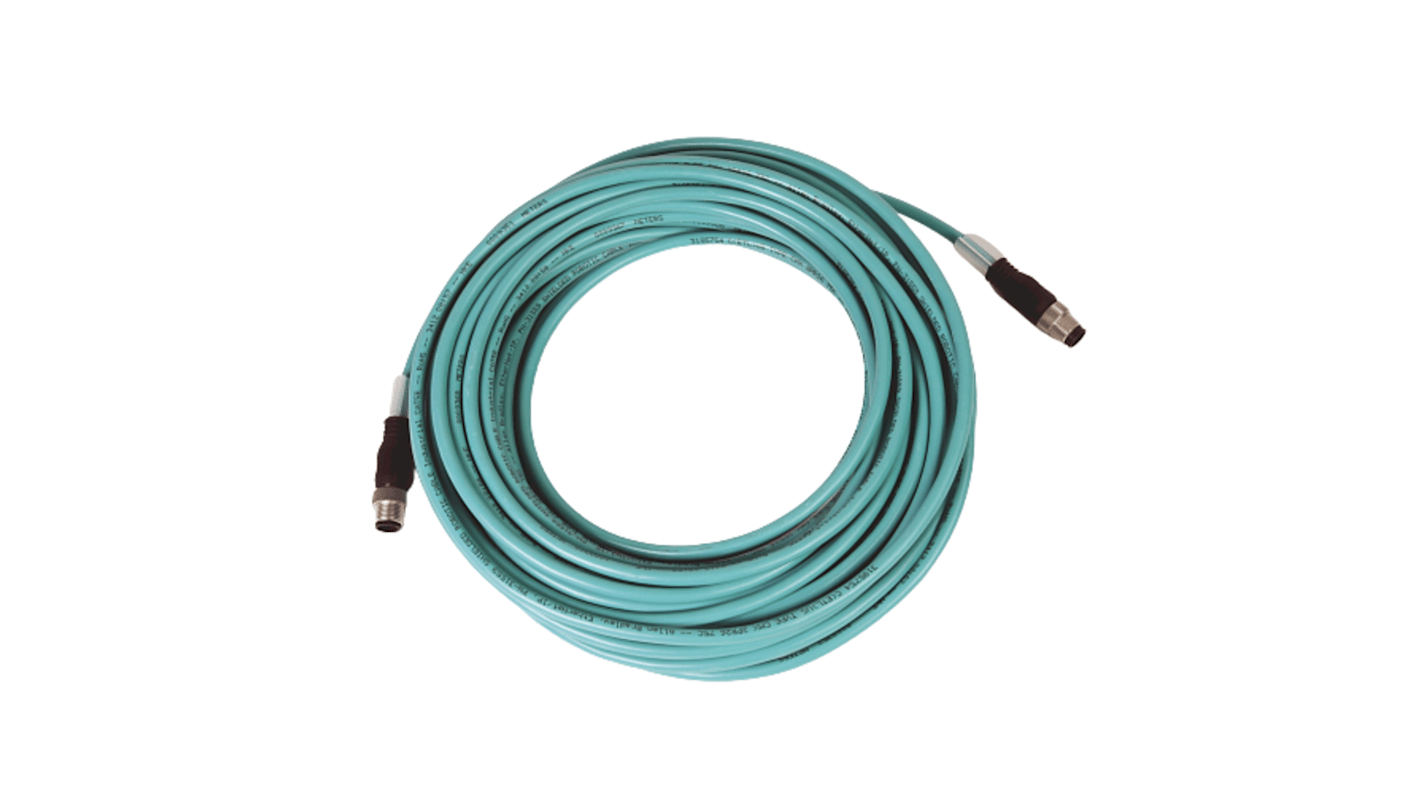 Cable Ethernet Cat5e Lámina y Trenzado Rockwell Automation de color Verde, long. 20m