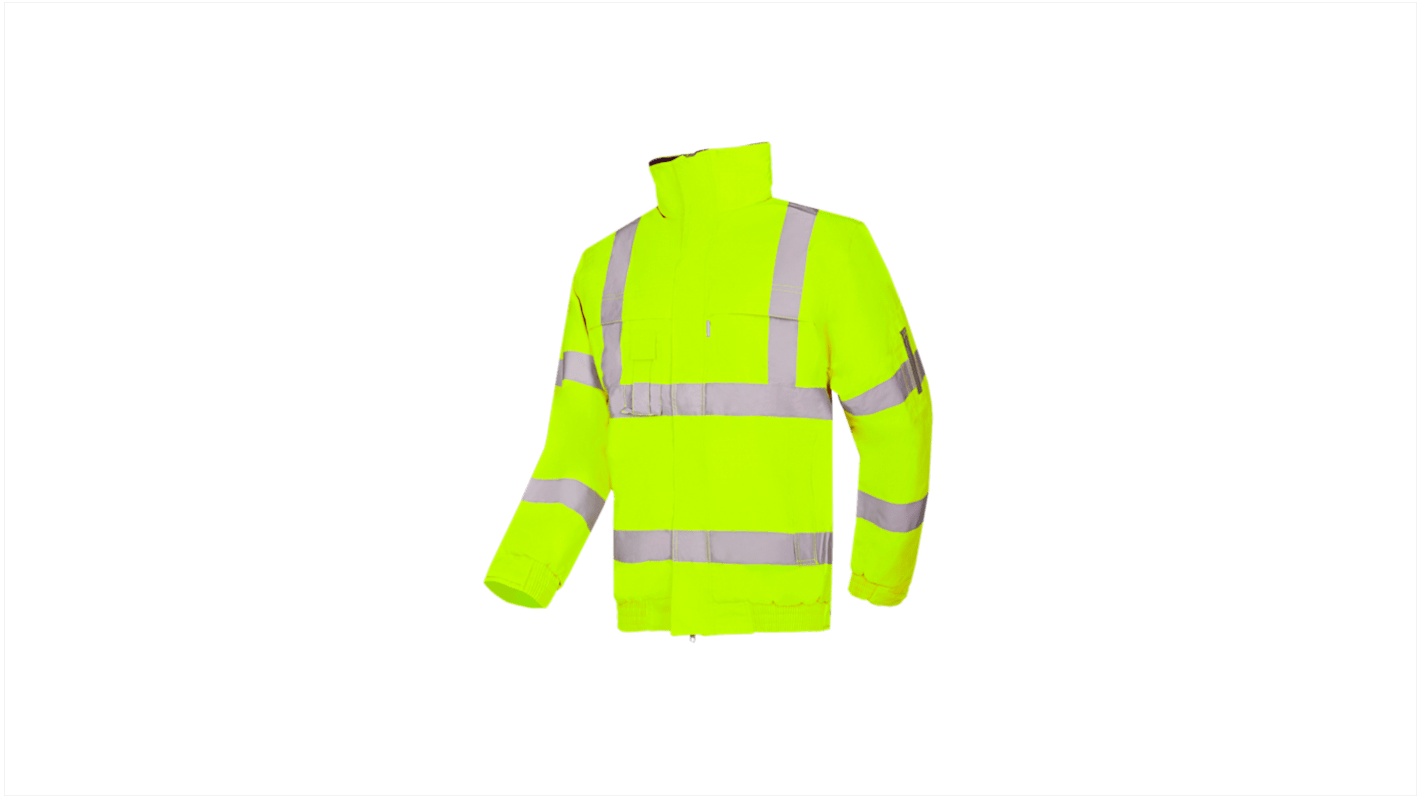 Sioen Uk Yellow Unisex Hi Vis Bomber Jacket, S