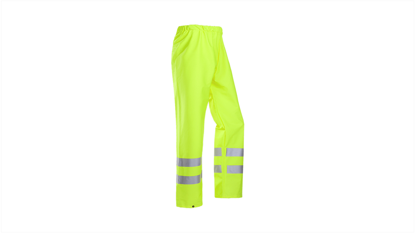 Pantalones de alta visibilidad Sioen Uk Unisex, de color Amarillo, Impermeable, a prueba de viento