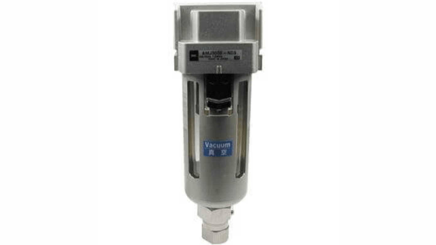 Separatore pneumatico SMC AMJ5000-F10, attacco G 1, flusso tipico 500 l/min, filtrazione 5μm