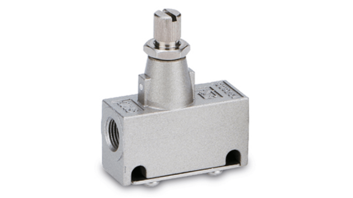 SMC AS Series Threaded Speed Controller, R 3/8 Inlet Port x Rc 3/8 Outlet Port