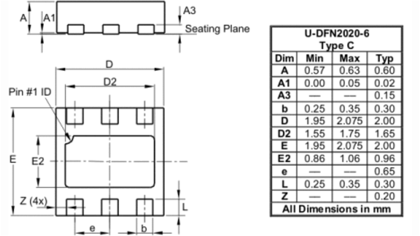 Regolatore di tensione AP7387-50FDC-7, 150mA, U-DFN2020-6