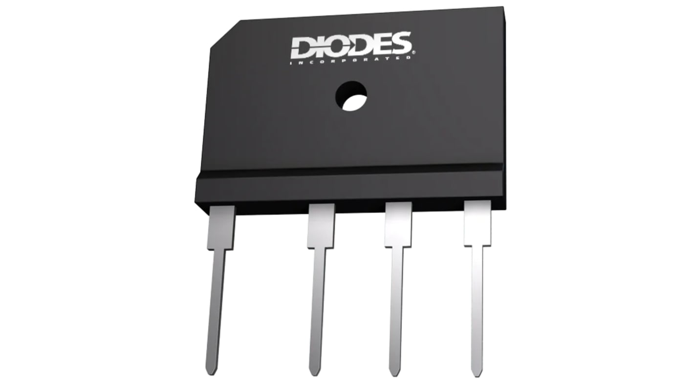 Diodes Inc Bridge Rectifier, 15A, 600V