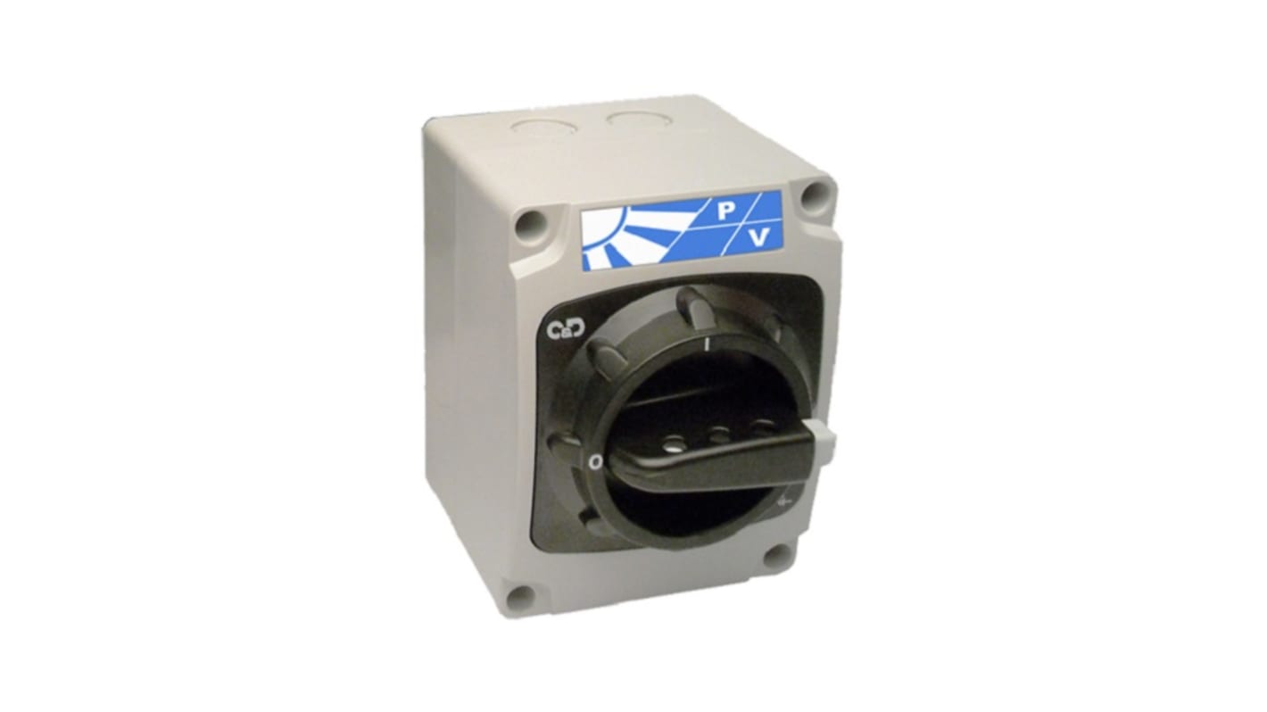 Interruptor seccionador, 4, 1 NC / 1 NA, Corriente 16A 4022