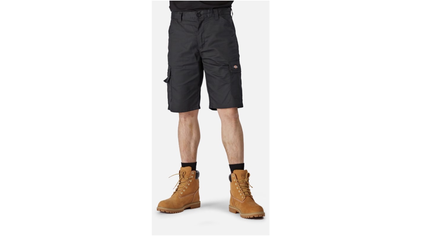 Pantalones cortos de trabajo  para hombre Dickies de , 35 % alg., 65 % poli. de color Negro, talla 34cm