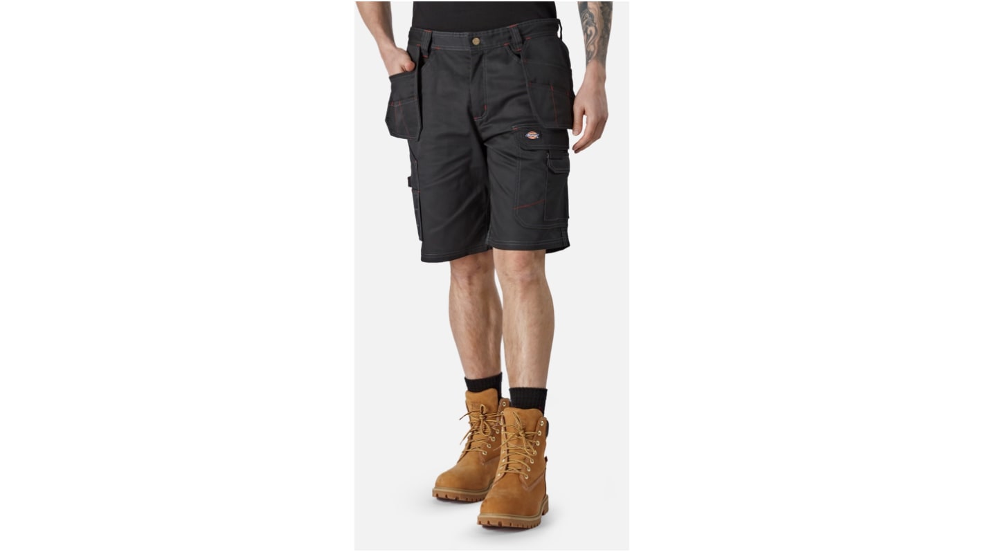 Pantalones cortos de trabajo  para hombre Dickies de , 35 % alg., 65 % poli. de color Negro, talla 36plg