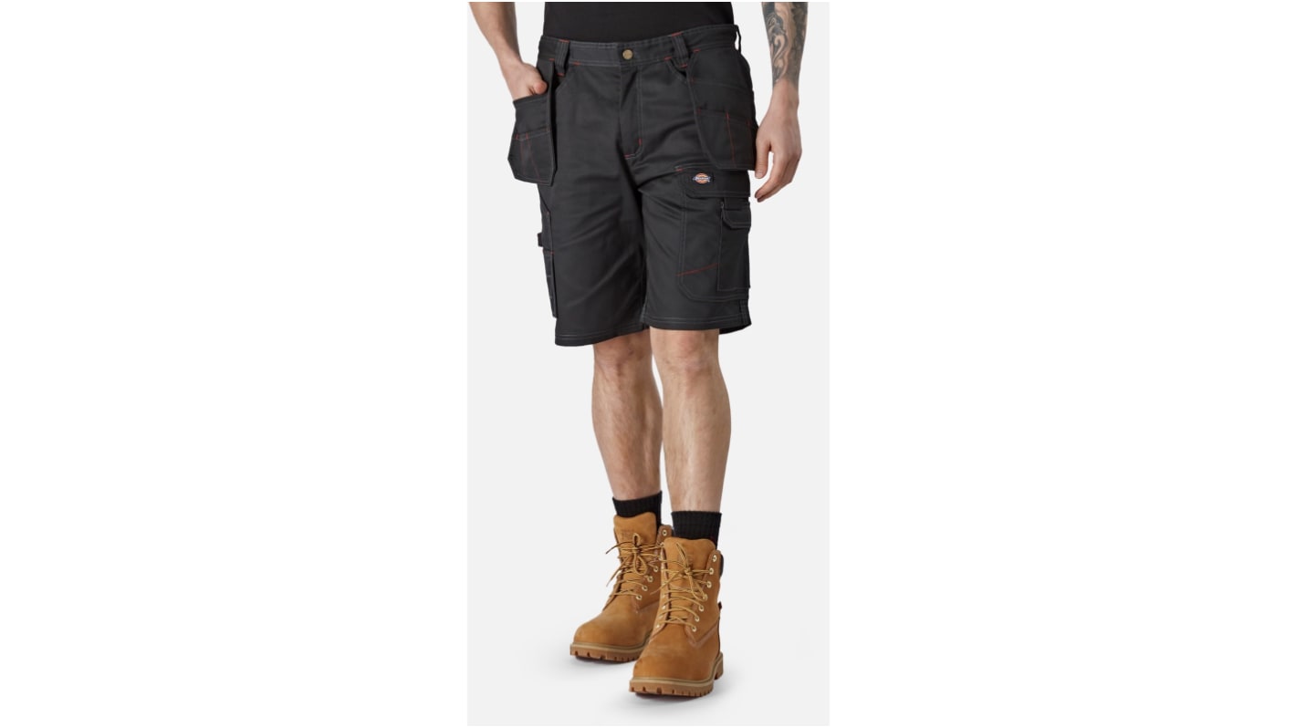 Dickies Redhawk Pro Black 35% Cotton, 65% Polyester Work shorts, 38in