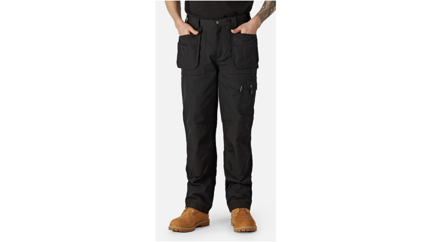 Dickies Black Men's Trousers 30 - 38in, 36cm Waist