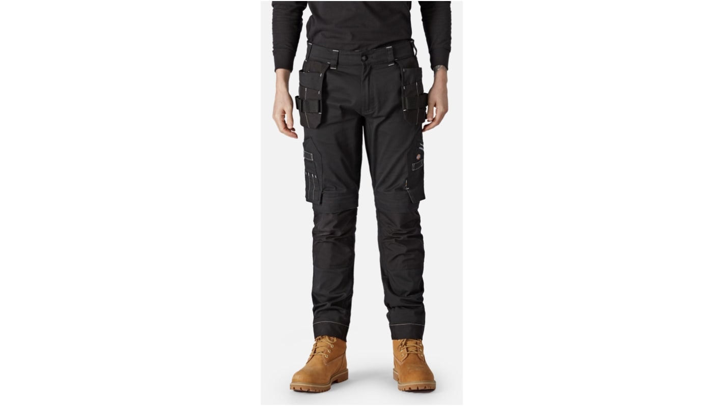 Pantalones de trabajo para Hombre, Negro 30 - 38plg 30cm