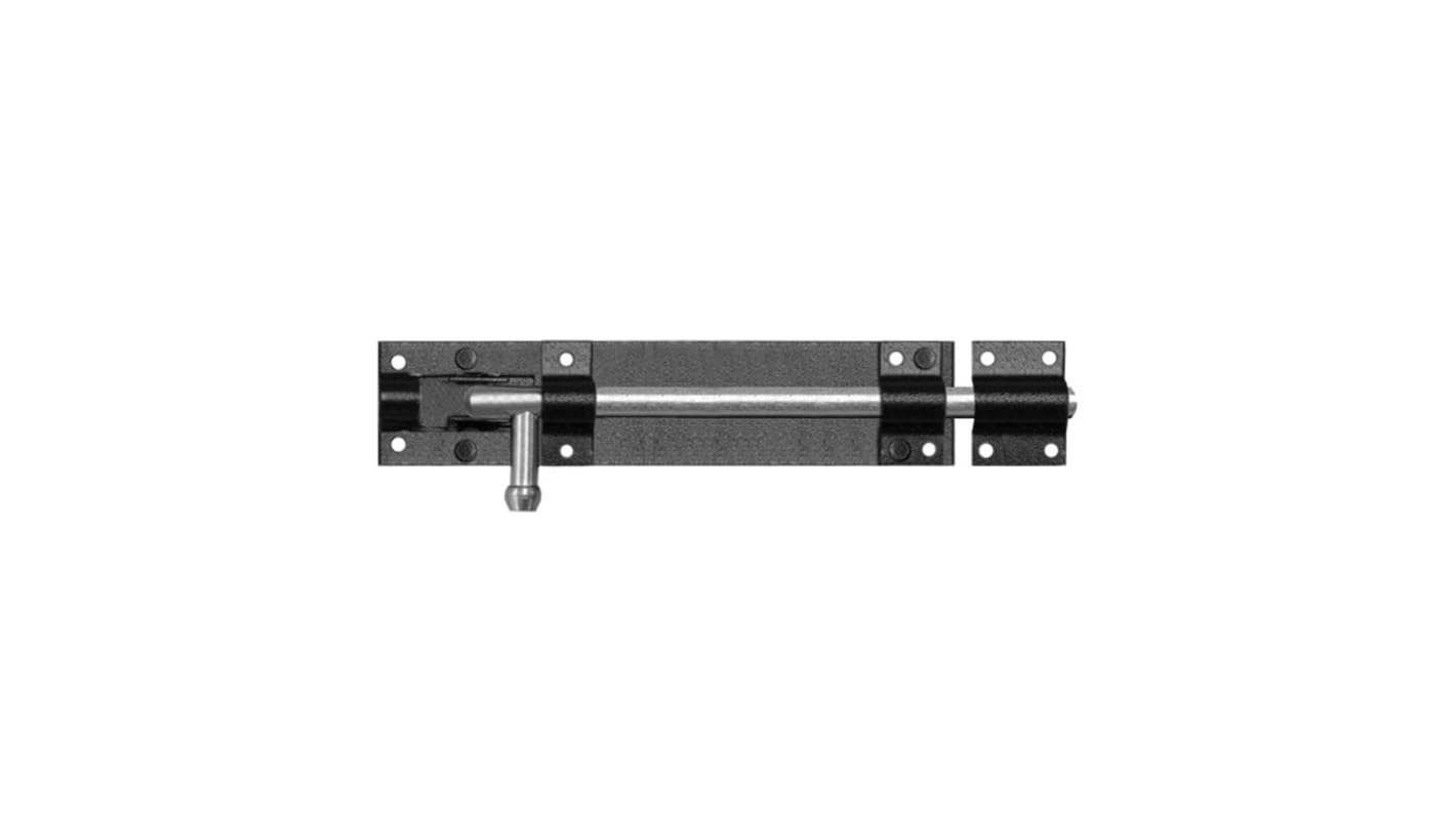 RS PRO Steel Black Powder Coating Door Bolt