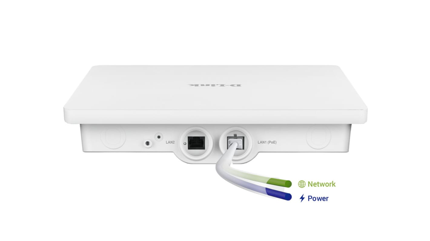 D-Link DAP-3666 2 Port Wireless Access Point, 802.11ac, 10/100 /1000Mbit/s