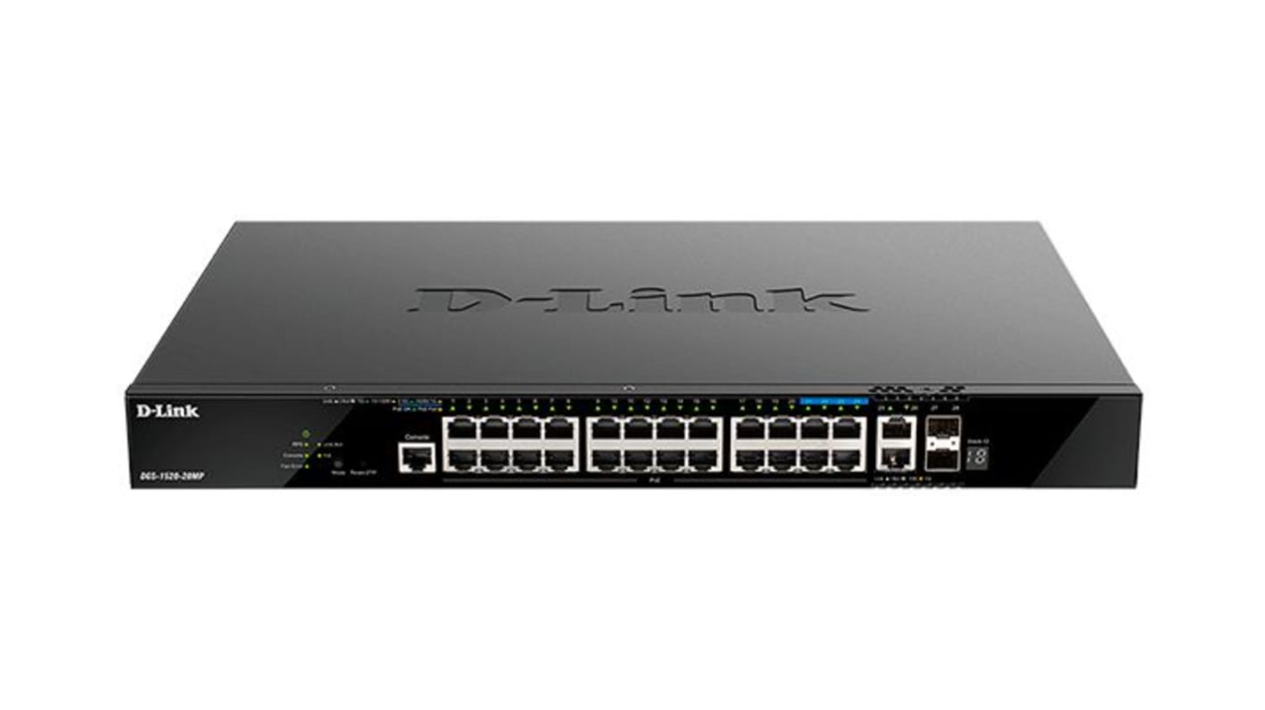 Switch gestionado D-Link con PoE, 28 puertos