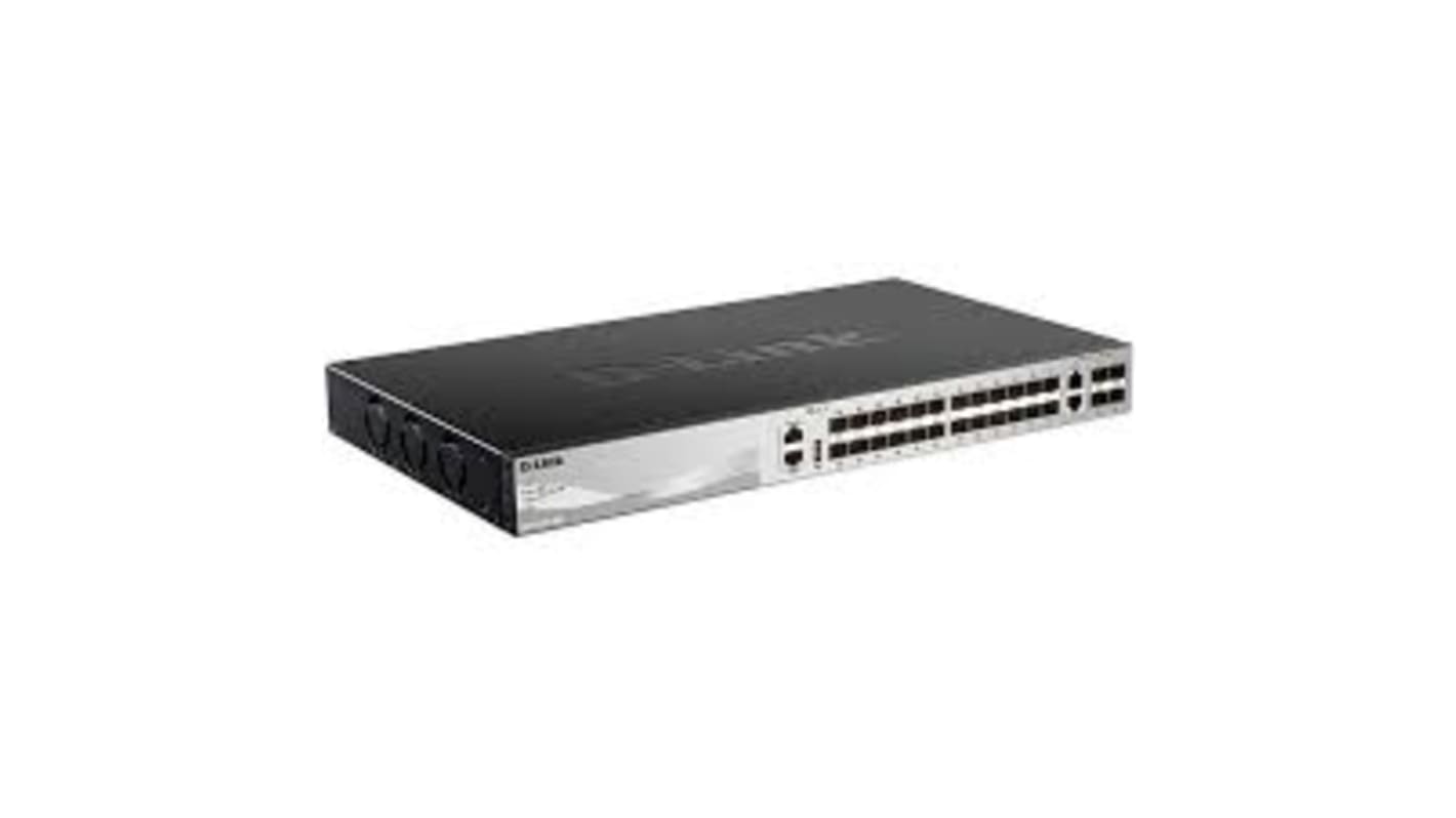 Switch gestionado D-Link con PoE, 30 puertos