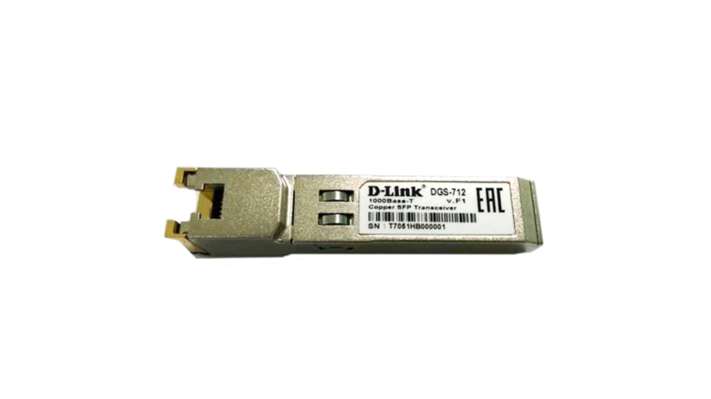 D-Link D-Link Compatible RJ45 Copper Transceiver Module, 10/100/1000Mbit/s