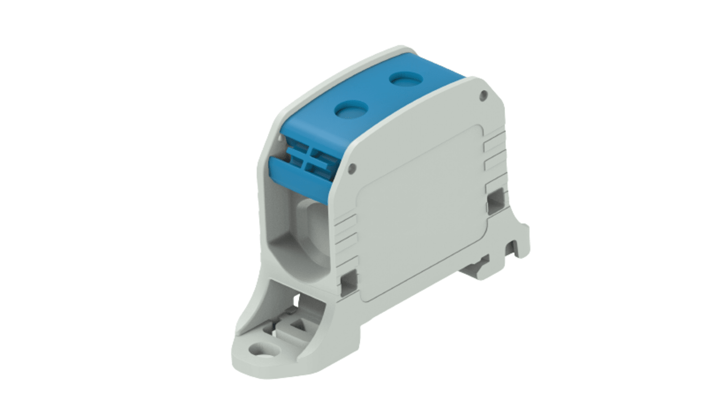 Entrelec 1SNF Verbindungsklemme Doppelstock Blau, Grau, 1 kV ac / 520A, Kabel