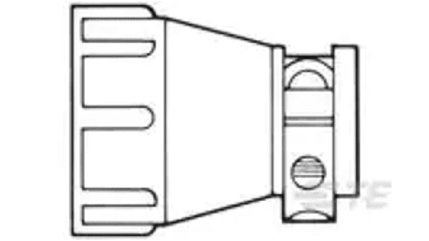 TE Connectivity Black Cable Clamp, Shell Size 13 for use with CPC Series