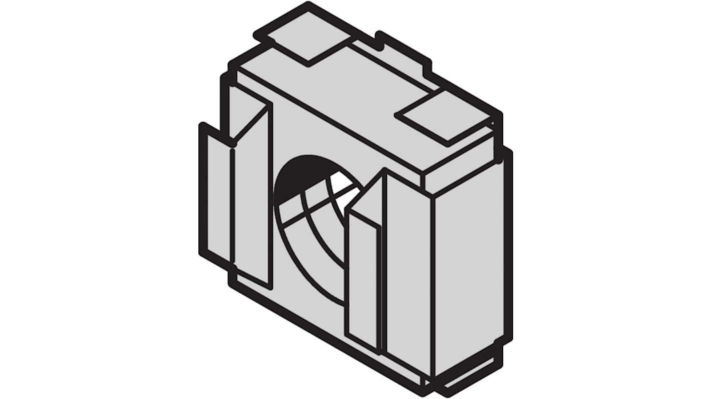 nVent SCHROFF Cage Nut for Use with Eurorack, Front Panels, Novastar, Varistar, Varistar CP, M6 Thread, 100 Piece(s)