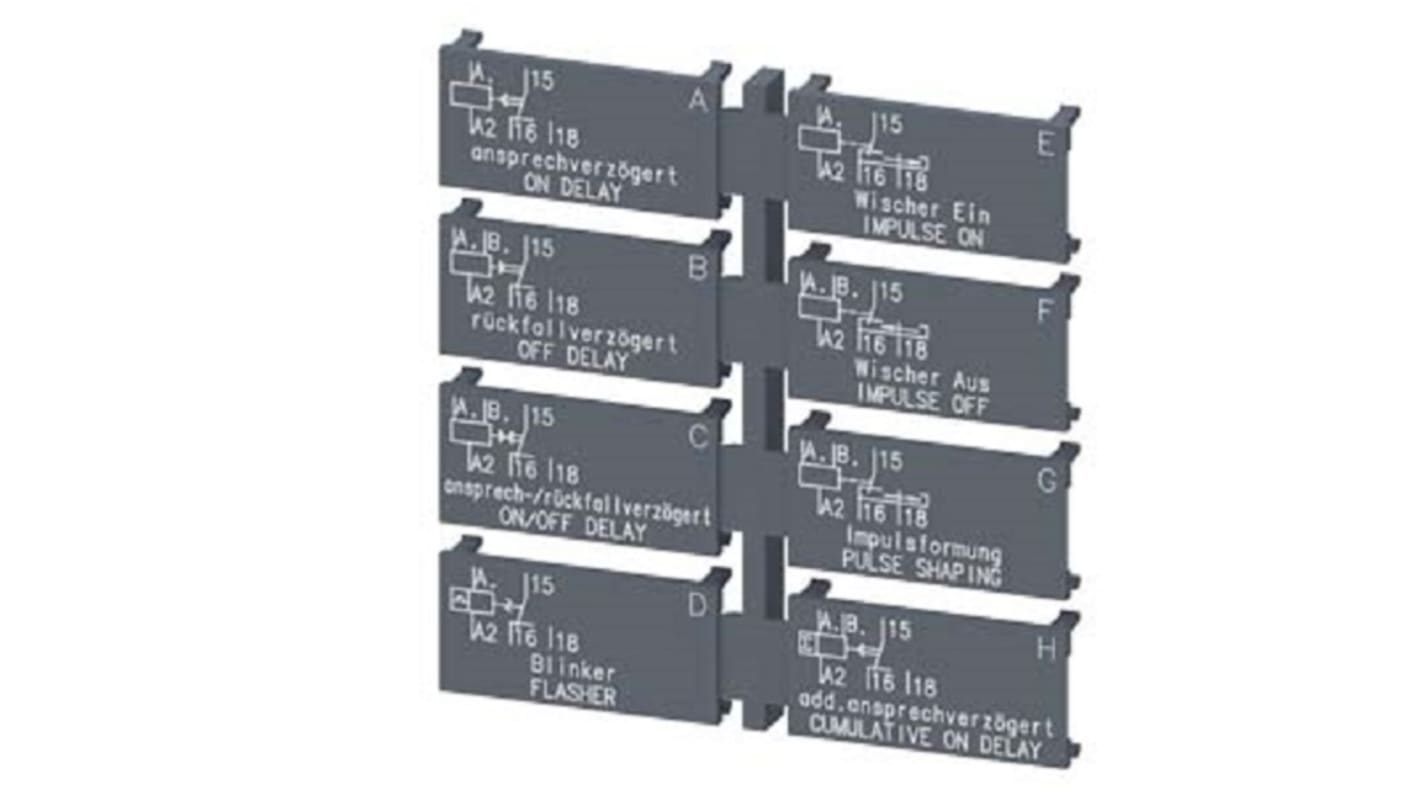 Etiqueta de relé Siemens 3RP29010A Etiqueta para uso con Sirius 3RP20 8