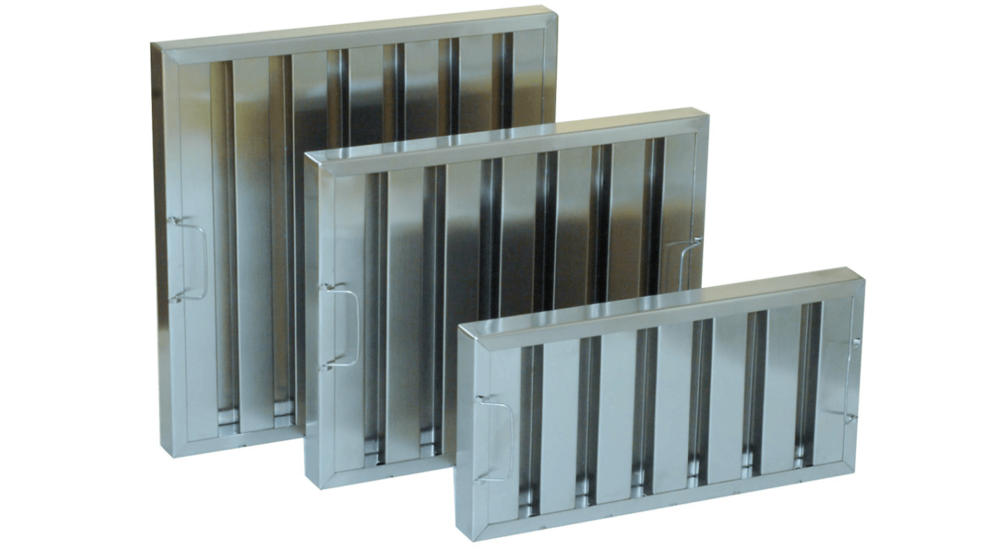RS PRO Baffle Grease Filter, 495 x 495 x 45mm RS