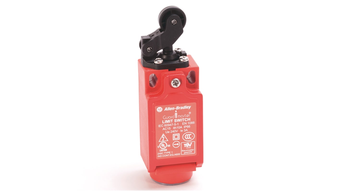 Interruptor de posición de seguridad con Palanca Articulada Rockwell Automation, 1 NC / 1 NA, 600V, 6A, IP66