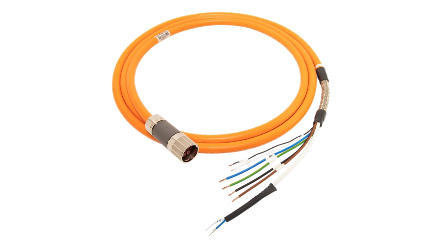 Cable de alimentación Potencia Rockwell Automation, 60 V, funda de PVC