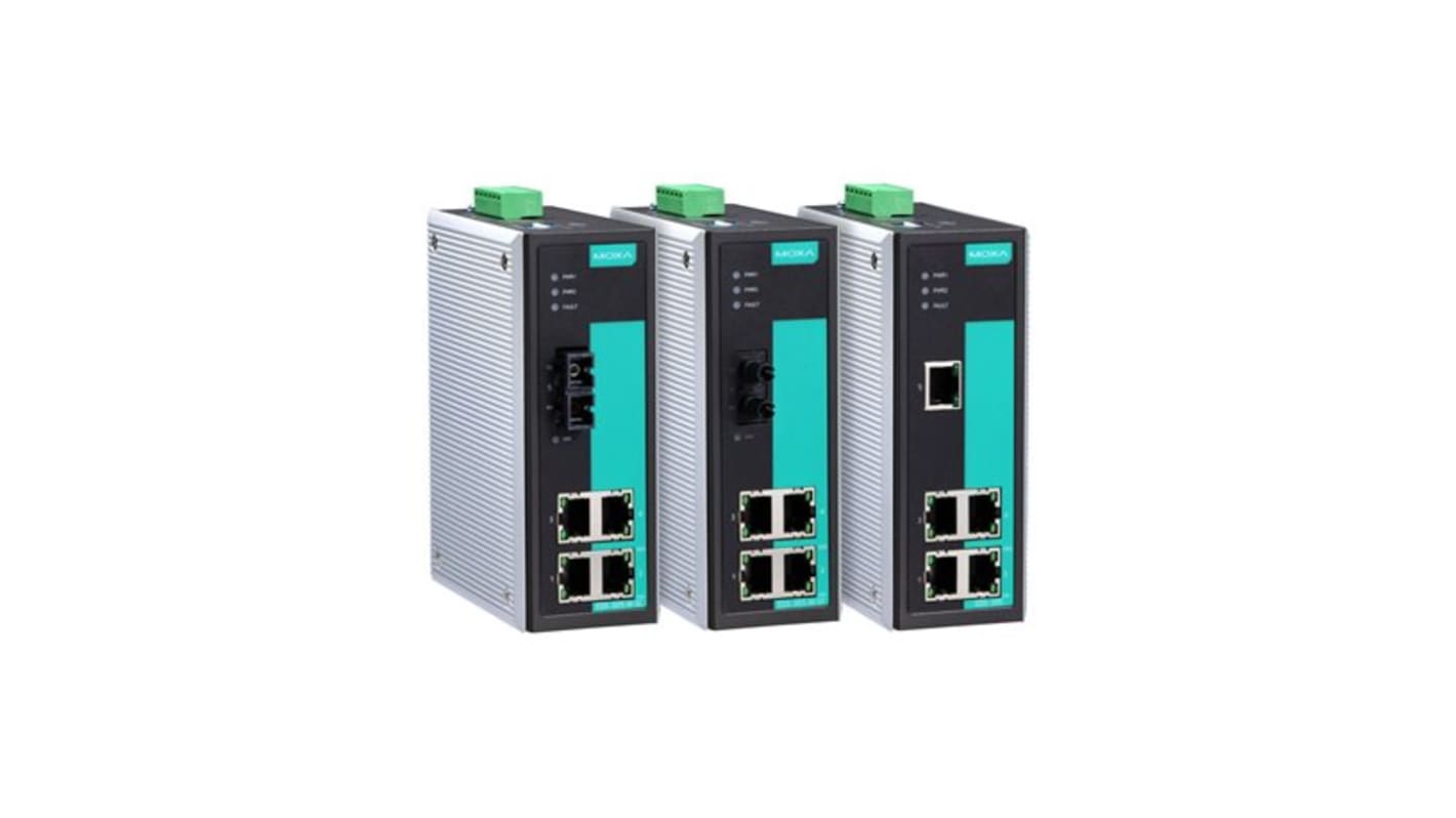 MOXA Nem felügyelt Ethernet Switch 4 db RJ45 port, 100Mbit/s