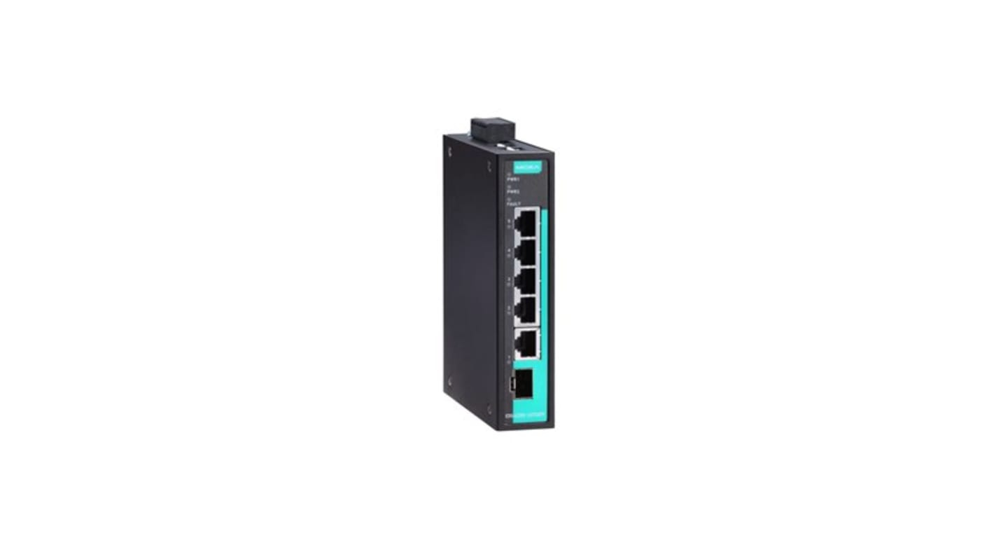 MOXA Nem felügyelt Ethernet Switch 4 db RJ45 port, 1000Mbit/s