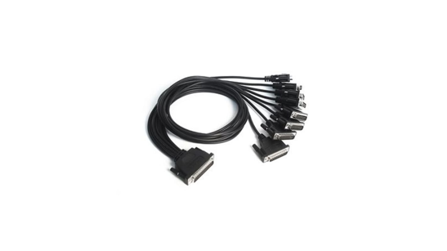 Cable serie MOXA, long. 1m, con. A: VHDCI Macho, con. B: 8 sub-D de 9 contactos Macho