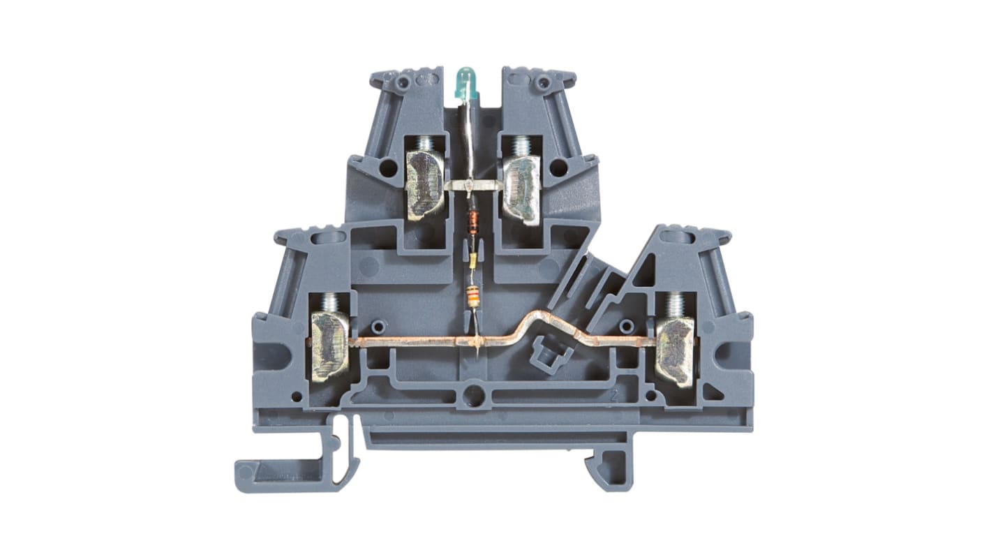 Legrand Grey Terminal Block, 2-Level, Screw Terminal Termination