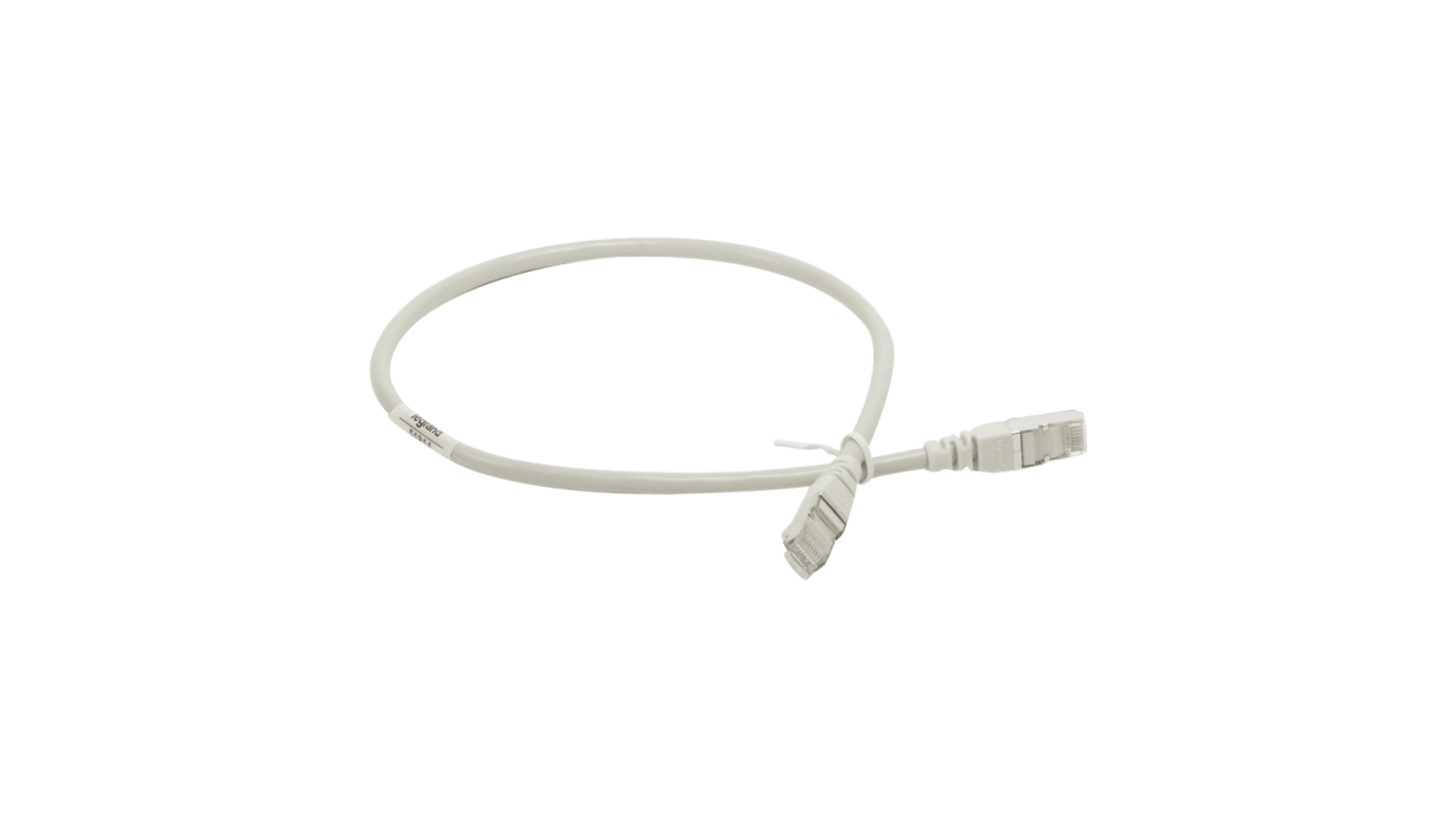 Legrand Cat5e Ethernet Cable, Grey, 500mm