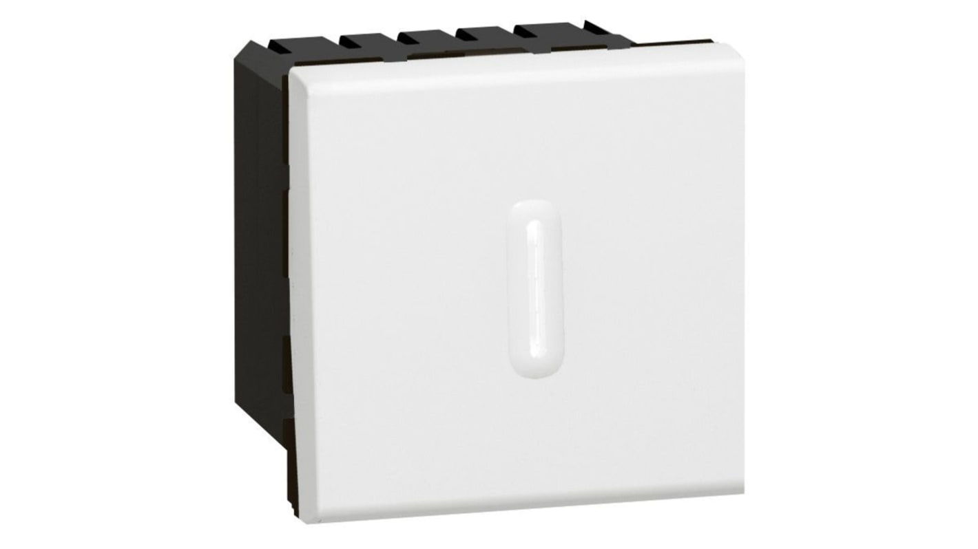 Interruttore luce Legrand, 8A, 240V ca, Colore bianco, IP41, Policarbonato